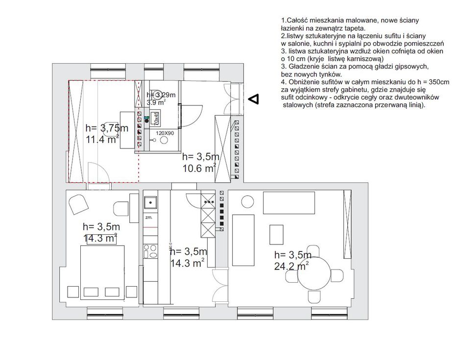 Nowa Cena! 3-pokojowy Luksusowy apartament 600m od Rynku Głównego