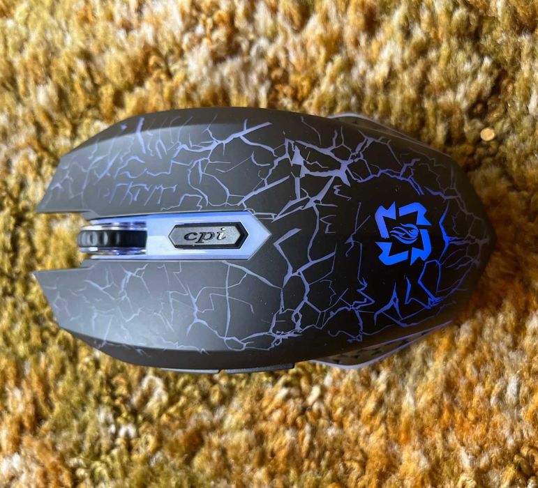 Беспроводная мишка Bluetooth 5.2 RGB мышь 2.4G, тихая игровая 6 кноп.