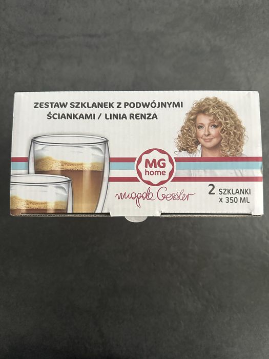 Nowe szklanki termiczne Magda Gessler 2x350ML Linia Renza