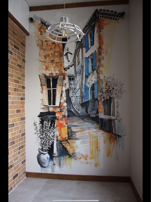 Роспись стен, розпис стін, аерографія