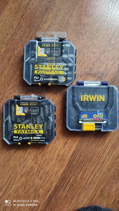 Біти Pz2, Irwin, Stanley, імпакт, кейс Tstak