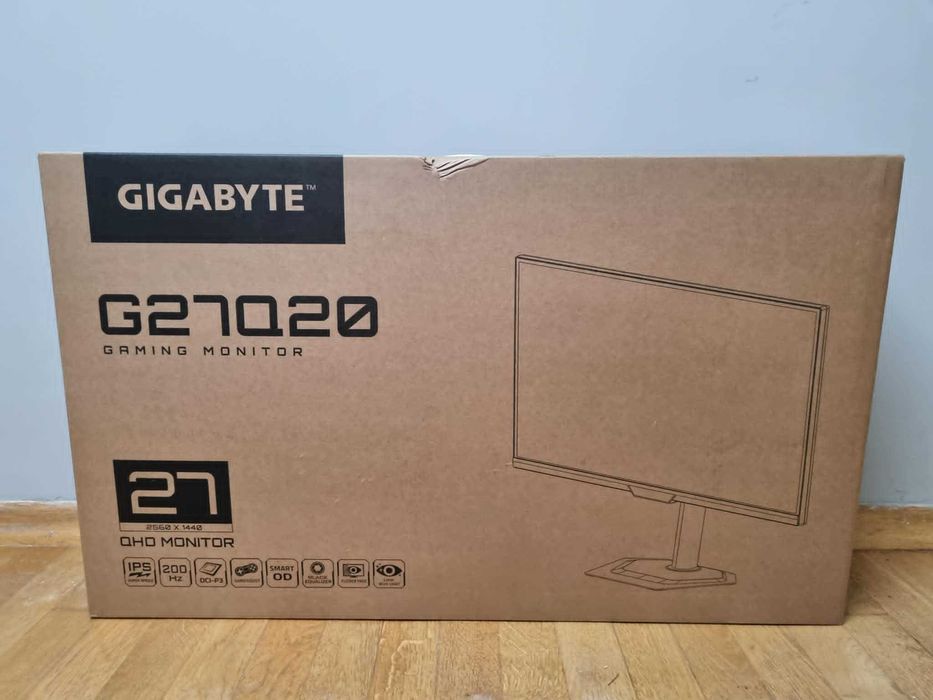 Monitor gamingowy GIGABYTE G27Q20 27" QHD – NOWY, NIEOTWIERANY