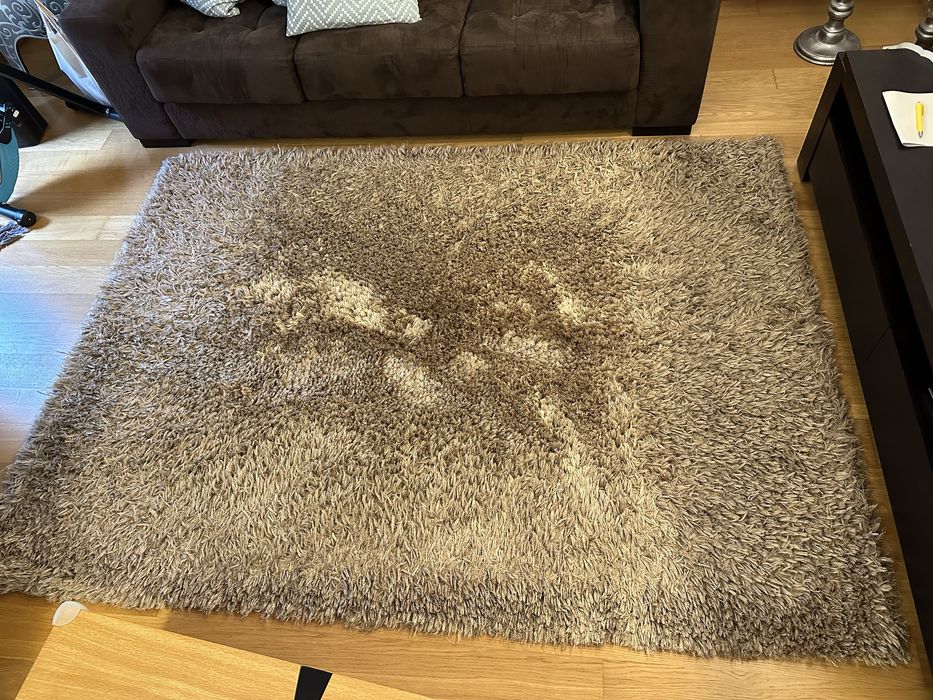 Tapetes/carpetes beje/cinzento brilhante