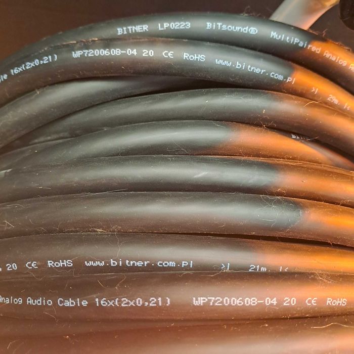 Kabel Multicore x16 30m na bębnie