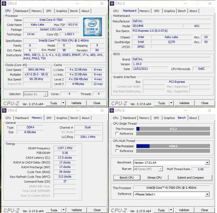 Мікро ПК i5 7500 8 DDR4 128 SSD Dell Optiplex 7050  MFF s1151 ( mini pc , міні пк )