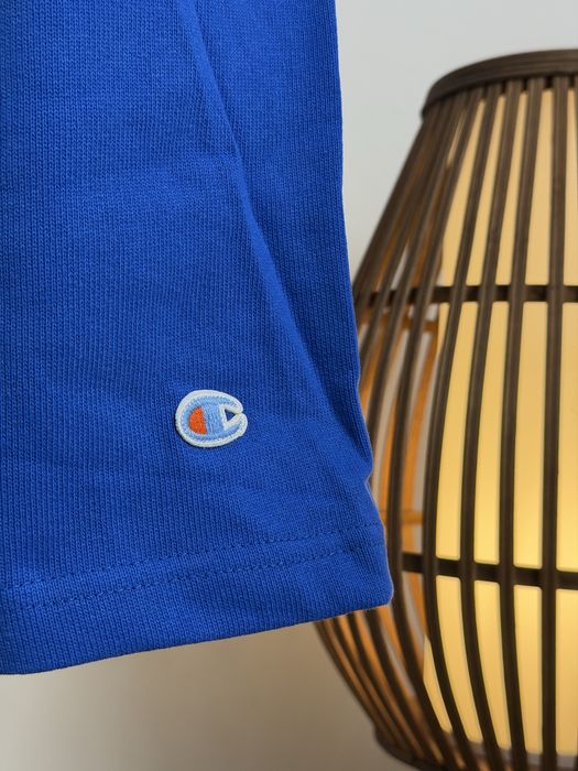 Худі Vetements х Champion Antwerpen Hoodie Blue And White.