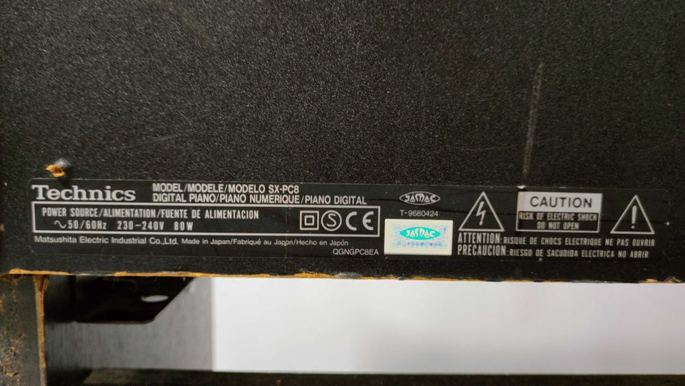 Pianino cyfrowe Technics SX-PC8 - Japan