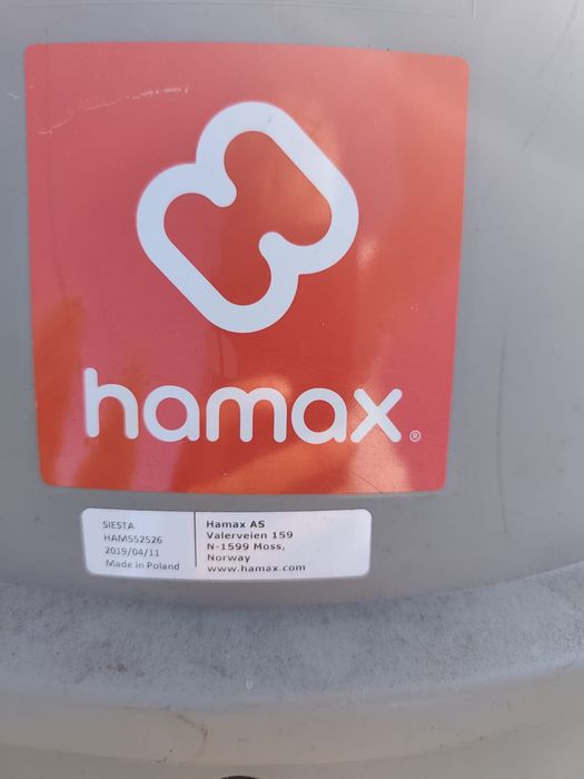 Fotelik hamax siesta wraz z mocowaniem