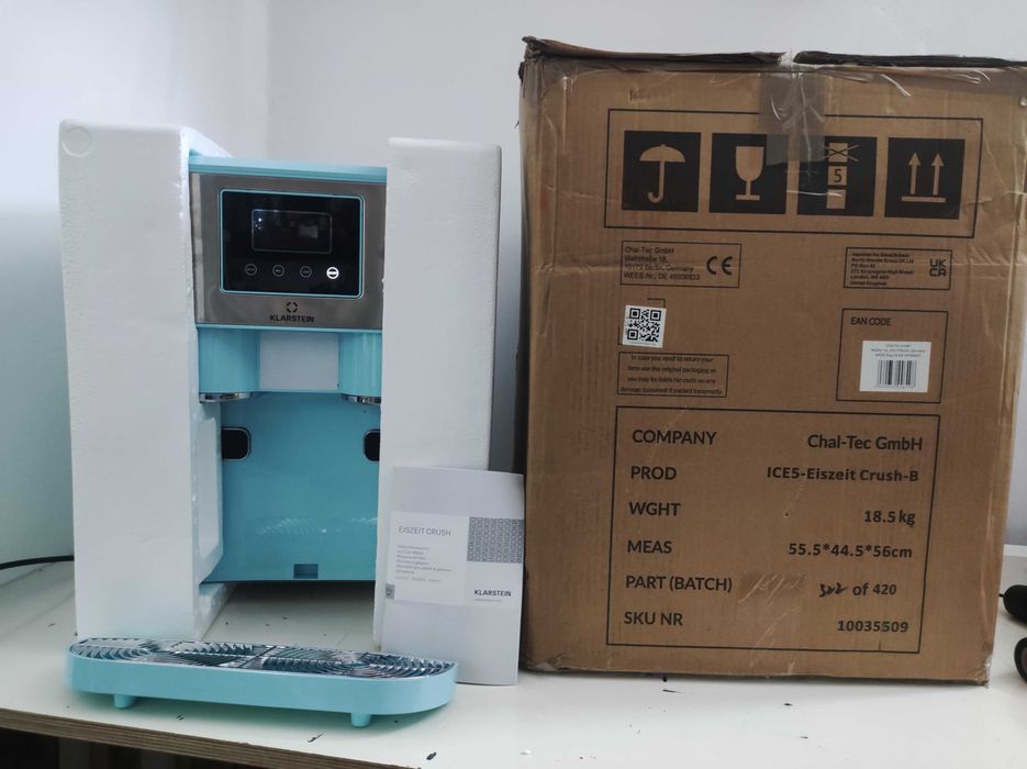 Ледогенератор Льодогенератор Льдогенератор Klarstein Eiszeit Crush 3в1