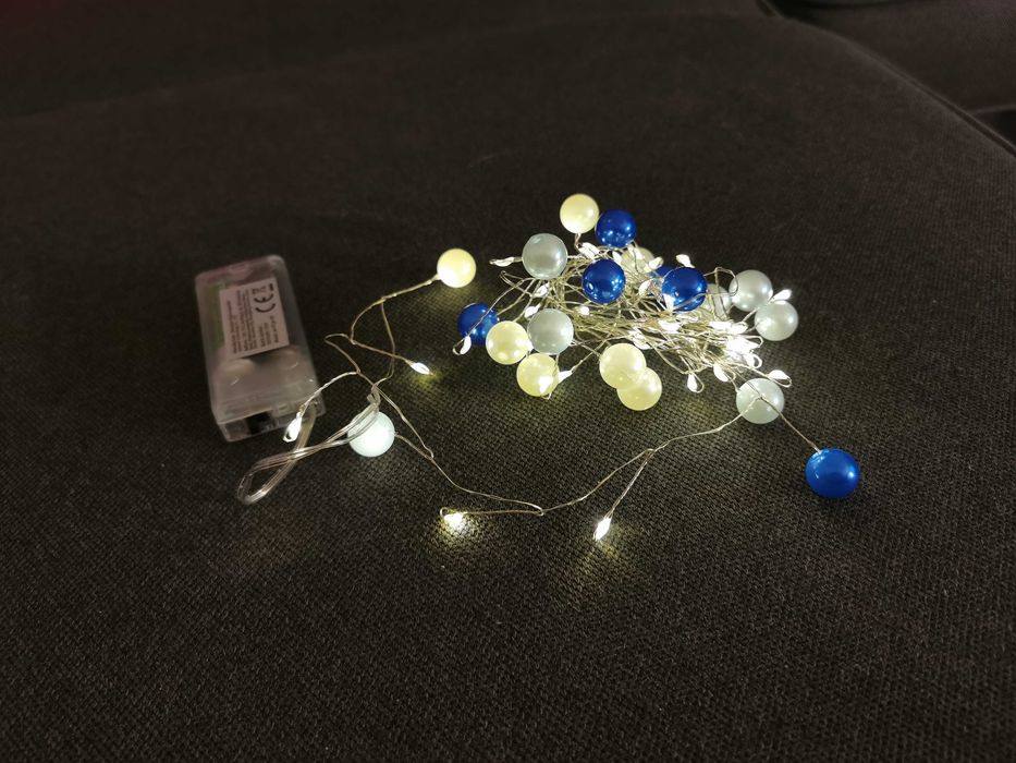 Dziecięcy wystrój pokoju lampki efekt