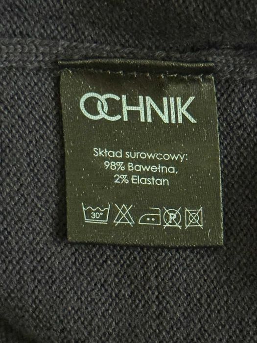 bawełniany sweter męski OCHNIK - nowy