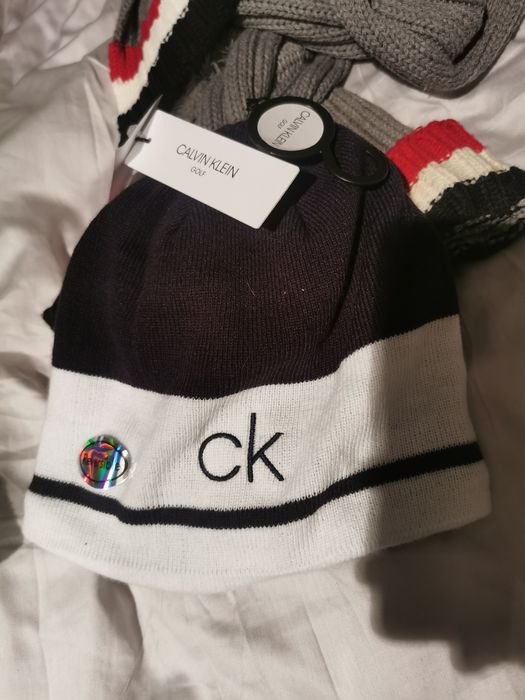 Czapka calvin klein. Nowa. Granat. Dwustronna