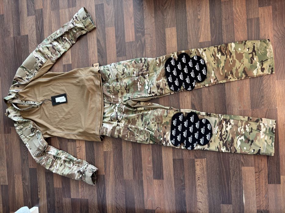 Тактичні штани з наколінниками та убакс  helikon-tex, мультикам