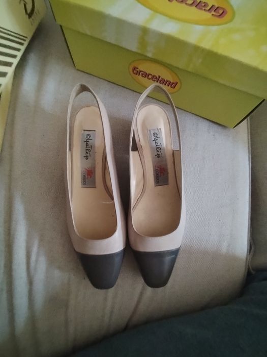 Sapatos Slingback em Pele Olyaltrejo CTT N.º 36,5
