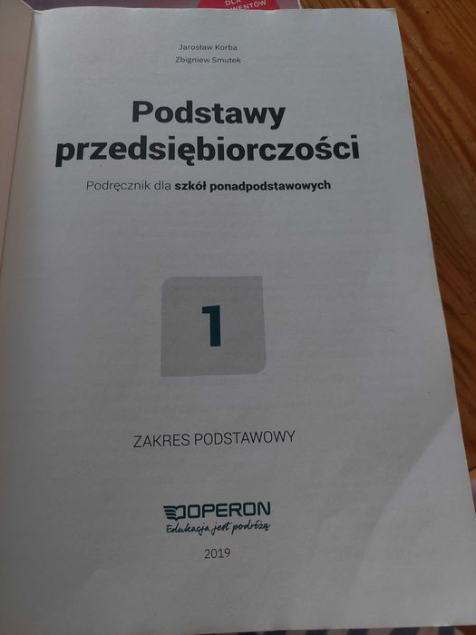 Podstawy przedsiębiorczości 1 Operon!