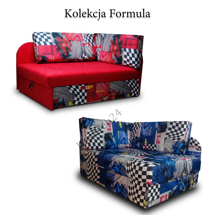 Narożnik dziecięcy "Kubuś" Łóżko rozkładane Amerykanka/sofa