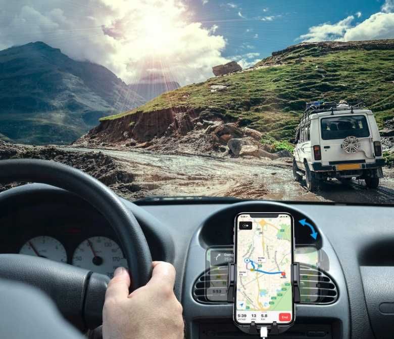 Vanmass uchwyt samochodowy na kratkę nawiewu iPhone Samsung Huawei