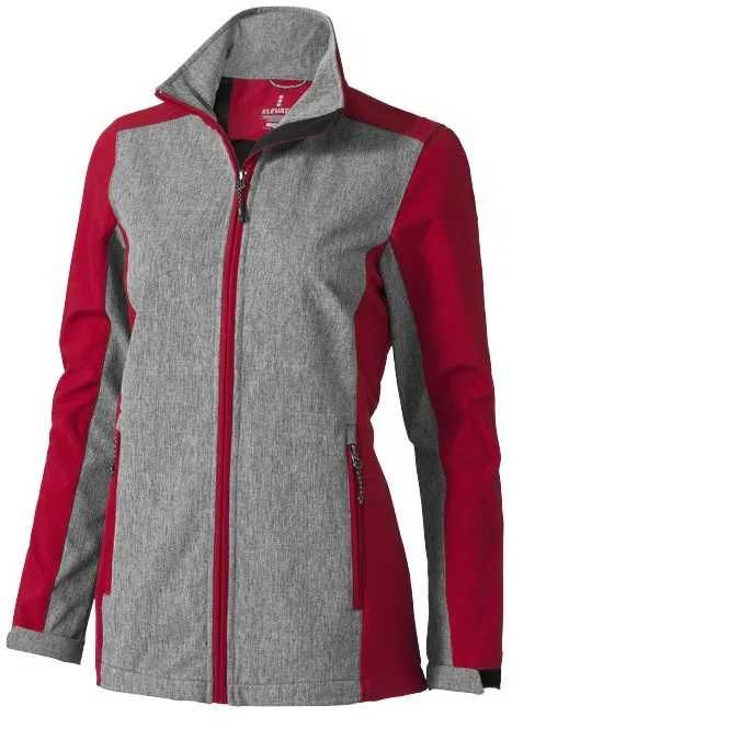 Kurtka softshell damska Elevate M czerwona wiatroodporna