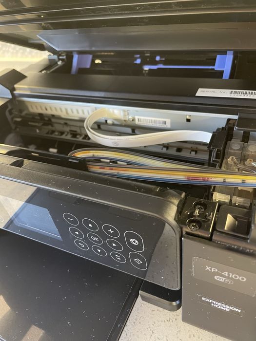 Кольоровий принтер Epson XP 4100 з комплектом фарб у картриджі. МФУ