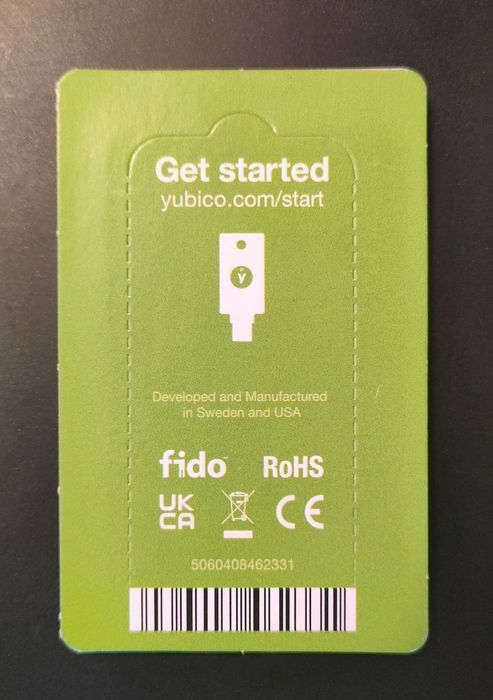 YubiKey 5C NFC fido