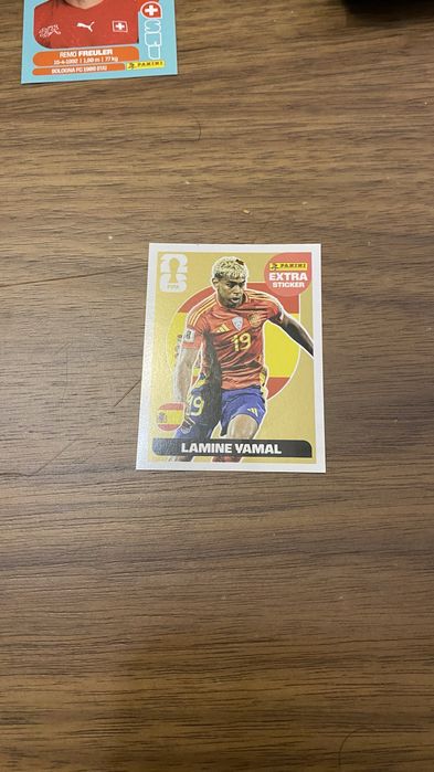 Sticker lamine yamal extra sticker gold