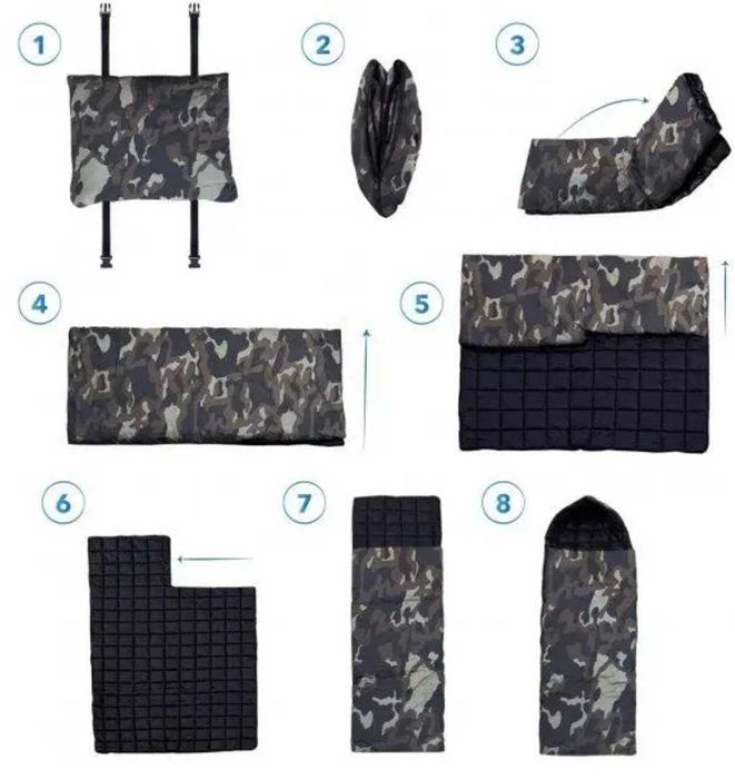 Тактический зимний спальный мешок до -25 теплый спальник Киборг ВСУ