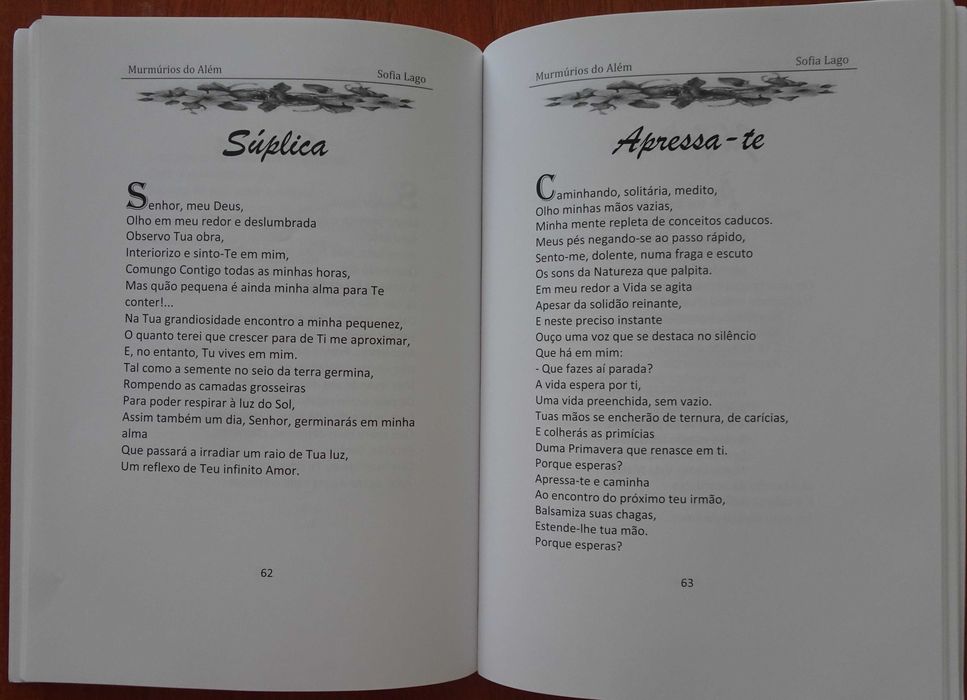 Murmúrios do Além de Sofia Lago (1ª Poetisa Espírita Portuguesa)