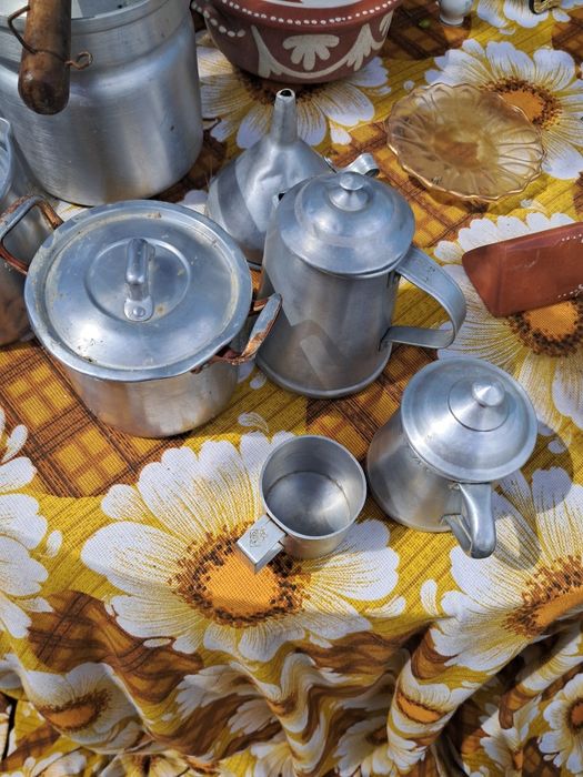 Conjunto cozinha em aluminio vintage