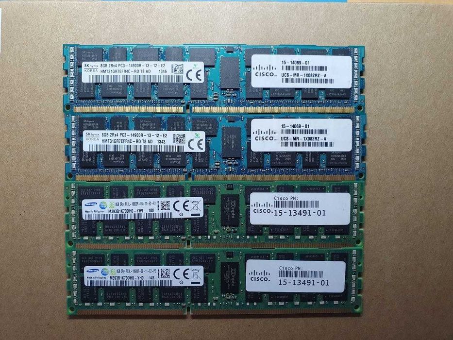Samsung, SK hynix 16gb 2rx4 pc3-14900r Reg DDR3 пам'ять cерверна ECC