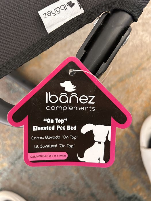 Cama elevada para cão 105x65x19