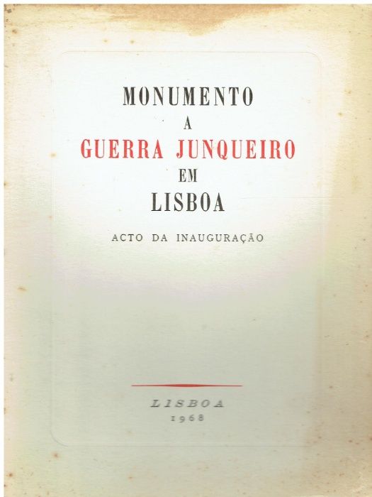 7382 Monumento A Guerra Junqueiro em Lisboa /Autografado