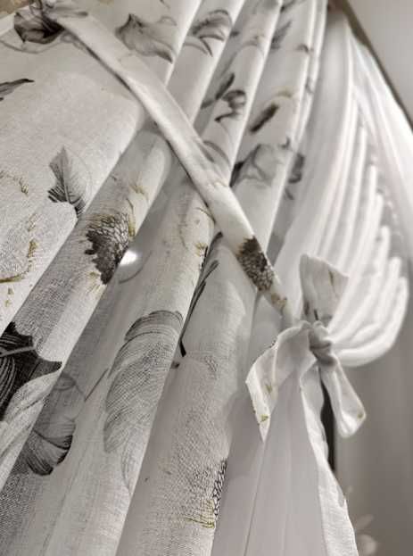 коротка тюль на кухню готова 1.7 висотою на кухню гардини льон штори