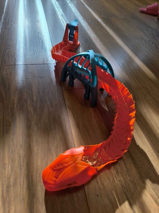 Hot wheels zestaw, pętla, wąż, tor monster truck, przyspieszacza
