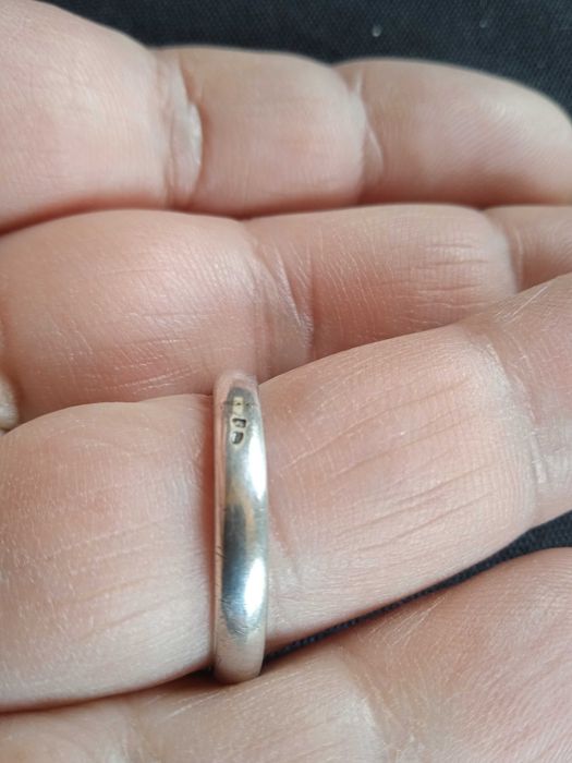 Aliança em prata tamanho 26