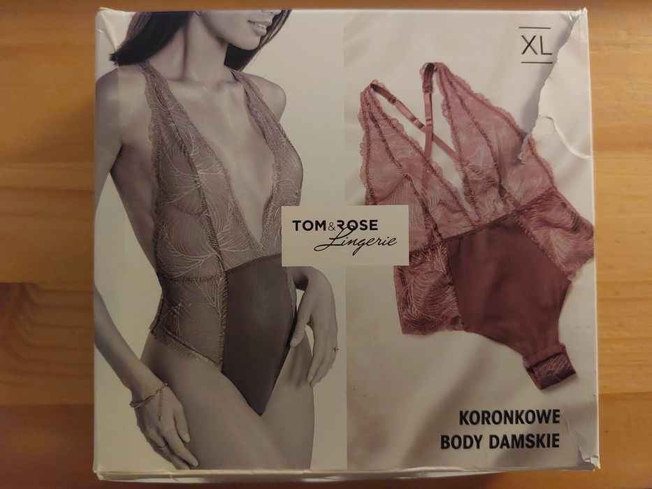 Koronowe body damskie L liliowa fioletowe