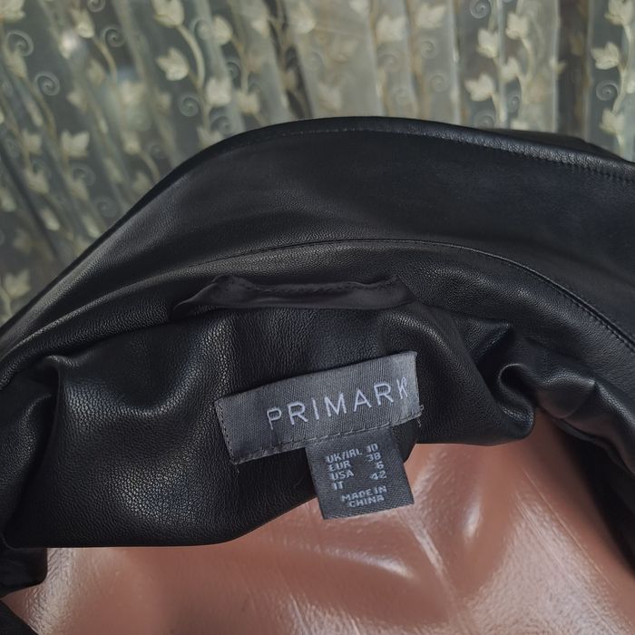 Черный женский пиджак жакет из эко кожи/кожаная куртка пиджак жакет