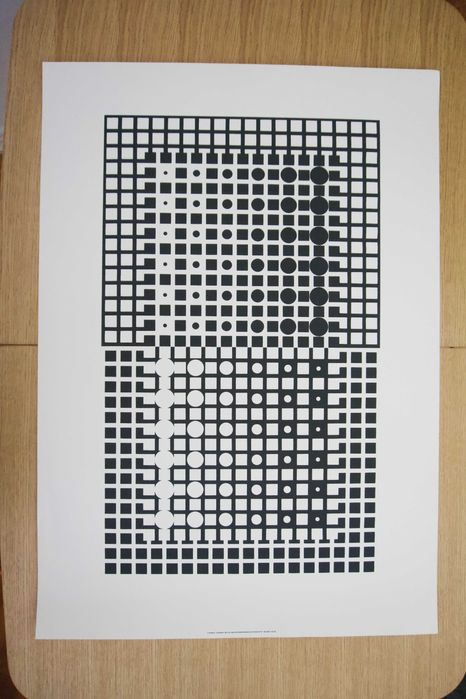 Serigrafia de Victor Vasarely - Op art / Arte Geométrica (100 x 70cm)