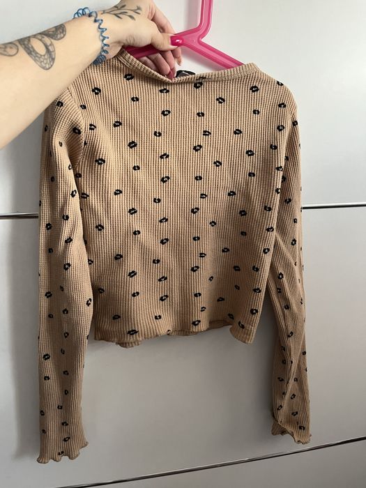 Crop top bershka 34 panterka