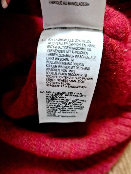 sweter męski w serek wełniany wełna jagnięca White Stuff XL 42