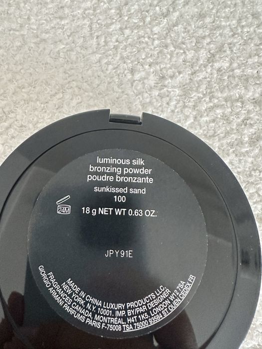 Bronzer Armani luminous silk 100 sand