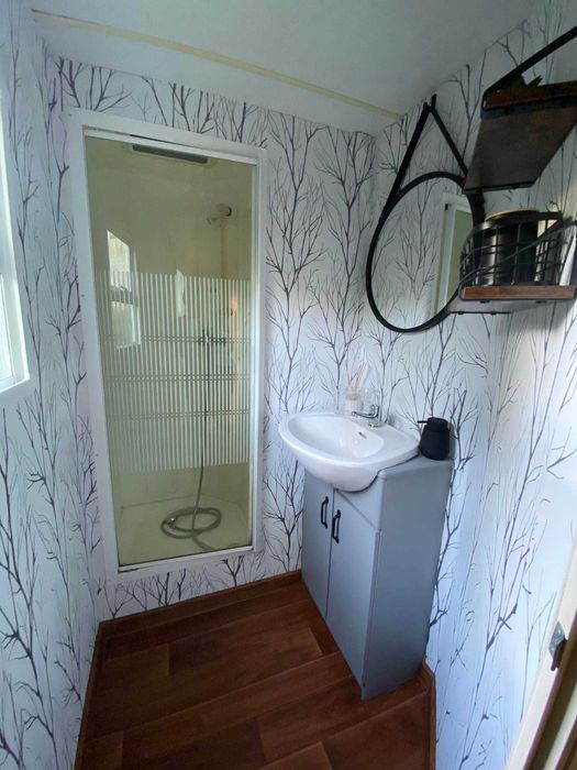 Domek nad jeziorem Białoławki pomost łódka