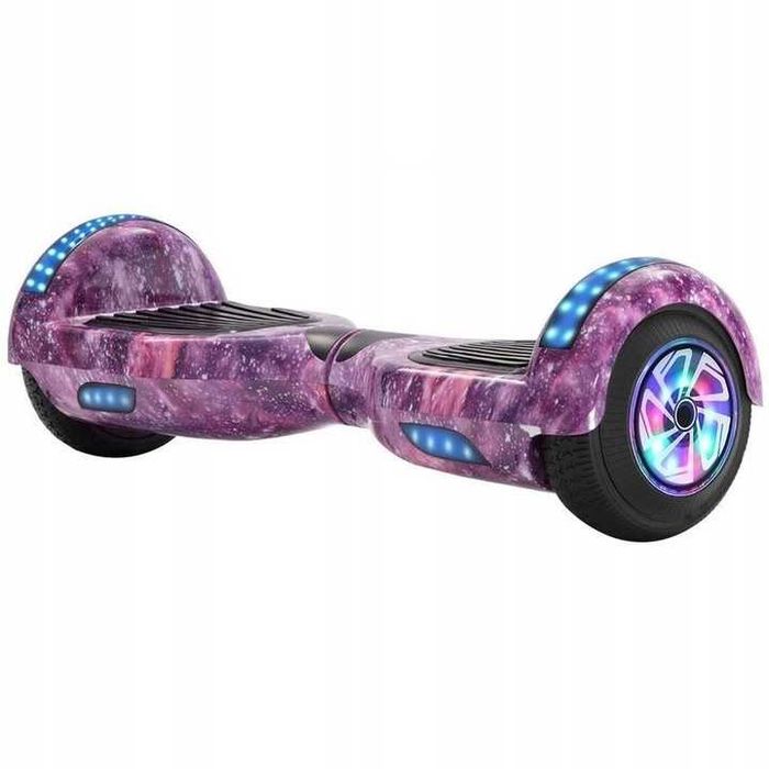 Deskorolka elektryczna hoverboard 6,5' cala deska bluetooth głośniki pink