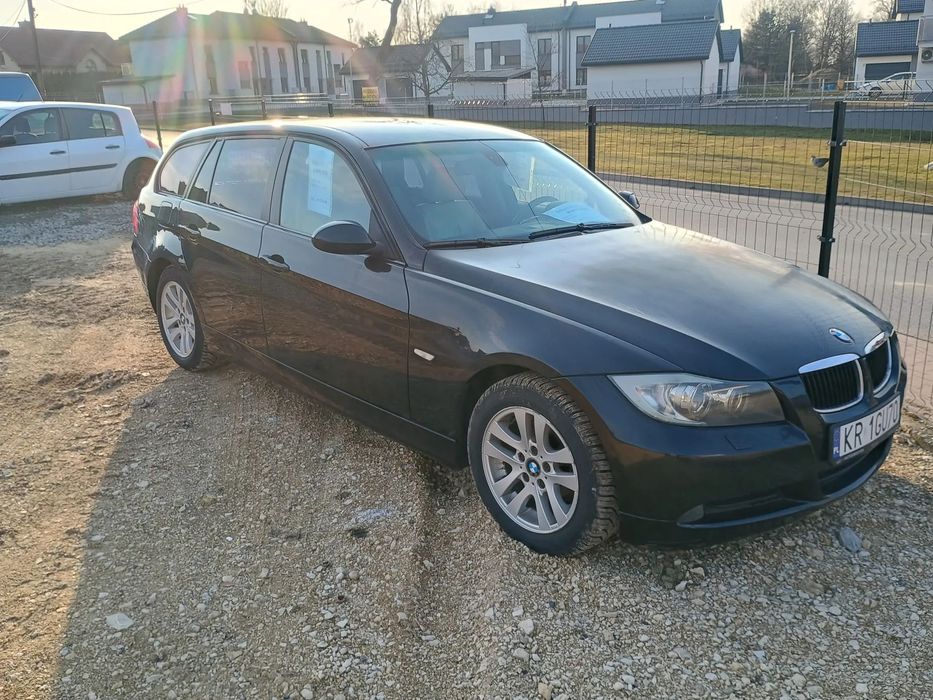 BMW Seria 3 BMW E91 2.0d kombi biała skóra