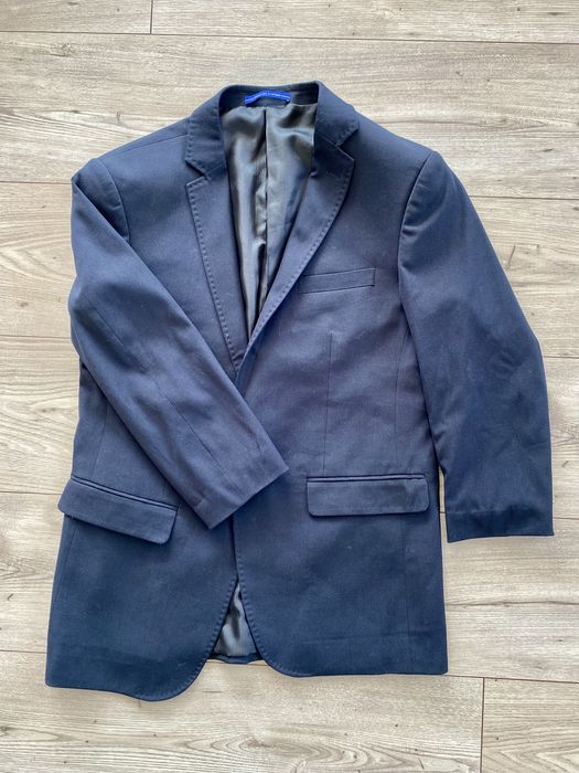 Klasyczna czarna marynarka męska garniturowa BR2ND elegancka stan idealny