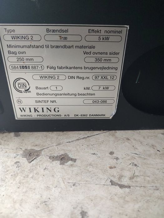 Piec Kominek koza Wiking