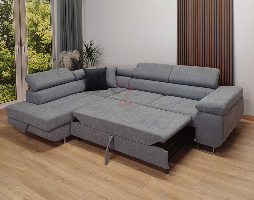 Narożnik Arteon POD WYMIAR Rogówka do salonu,funkcja spania USB+GRATIS