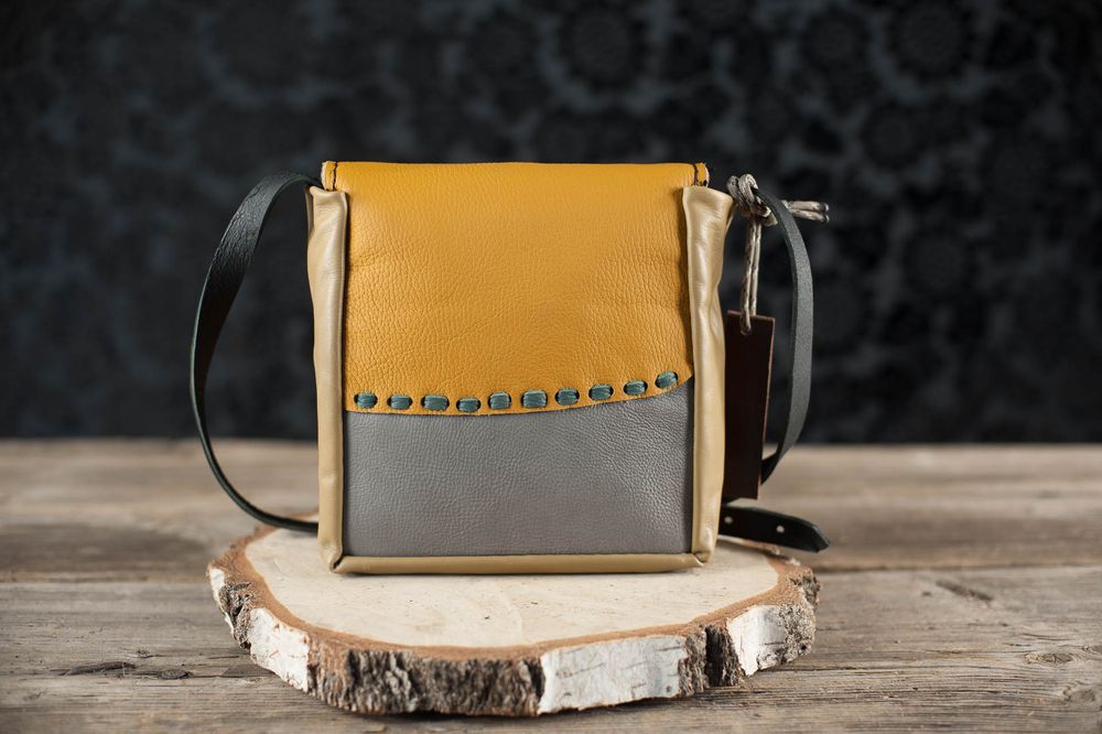 torebka zielony patchwork śladem kOta