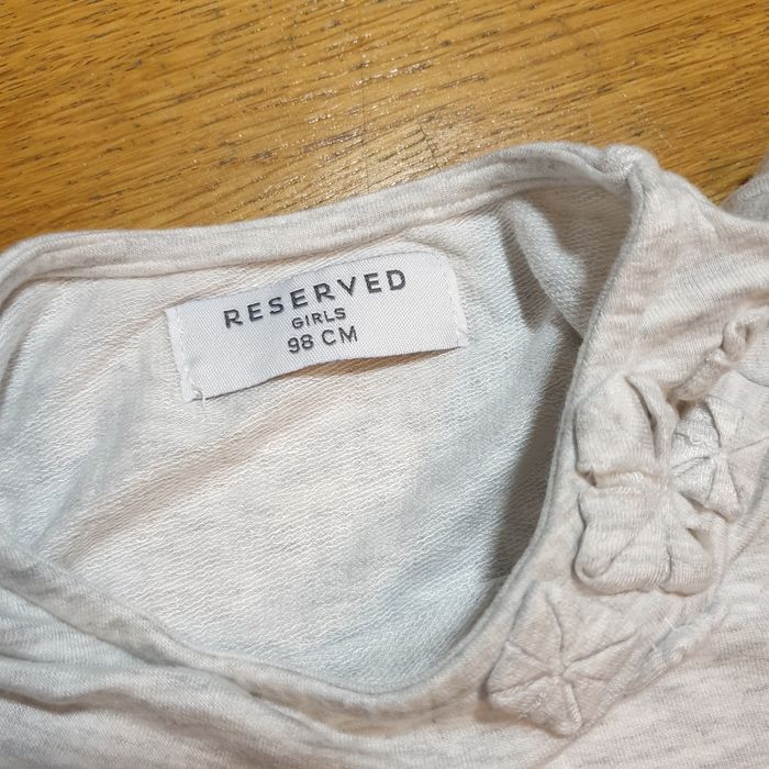 Sukienka jasnoszara Reserved rozmiar 98