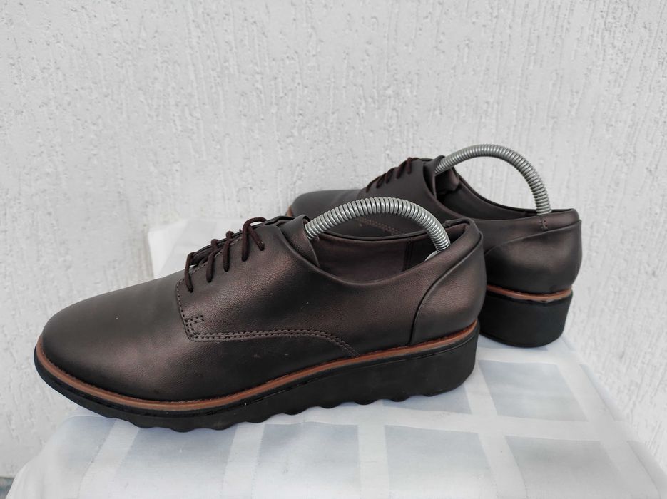 Туфли кожанние суперлегкие Clarks collection р.39