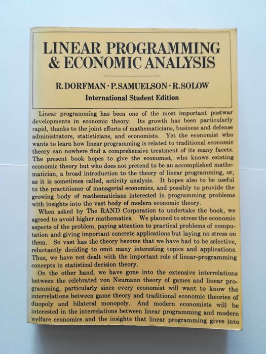 livro - Linear programming & economic analysis